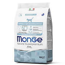 Monge Cat Monoprotein корм для котят с форелью 400г