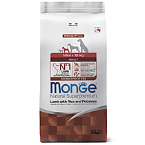 Monge Dog Speciality Mini корм для взрослых собак мелких пород ягненок с рисом и картофелем 2,5 кг