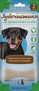 ДЕРЕВЕНСКИЕ ЛАКОМСТВА Зубочистики Кальциевые д/с крупных пор.  105г