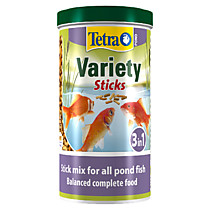 Tetra Pond Variety Sticks корм для прудовых рыб, 3 вида палочек 1 л