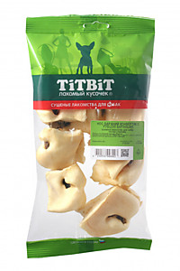 TIT BIT Нос бараний конвертик с руб.бар - мягкая упаковка