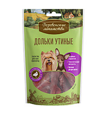 ДЕРЕВЕНСКИЕ ЛАКОМСТВА для мини-пород, Дольки Утиные  60 гр.