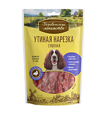 ДЕРЕВЕНСКИЕ ЛАКОМСТВА Утиная нарезка сушеная, 100 гр.(для собак)