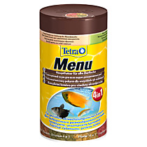 Tetra Menu корм для всех видов рыб "4 вида" мелких хлопьев 100 мл