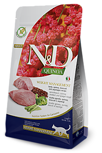 Фармина N&D CAT QUINOA Для кошек ягнёнок и киноа для поддержки пищеварения 300гр