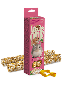 LITTLE ONE Палочки для хомяков и крыс с воздушным рисом и орехом