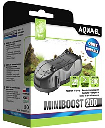 AQUAEL Компрессор MINIBOOST 200 plus (до 200л) 200л/ч, мощность-2.4Вт