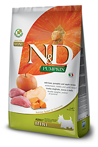 Фармина N&D DOG PUMPKIN Мини для собак с кабаном, яблоком и тыквой 2,5кг