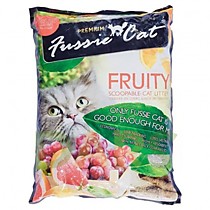 Fussie Cat Наполнитель комкующийся "Фруктовый" 10 л, 8,2 кг, 