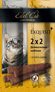 EDEL CAT  Колбаски-мини /утка сыр/ Э/К - 1х4