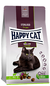 Happy Cat Sterilised Weide-Lamm (Эдалт Стерилайзд Пастбищный Ягненок) Сухой корм для кастрированных кошек 4 кг