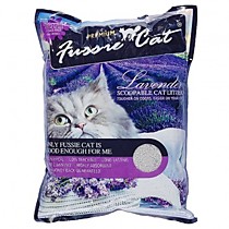Fussie Cat Наполнитель комкующийся "Лаванда" 5 л, 4,1 кг, 