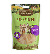 ДЕРЕВЕНСКИЕ ЛАКОМСТВА для мини-пород, Уши Кроличьи 15 гр.