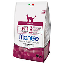 Monge Cat Indoor корм для домашних кошек 400г