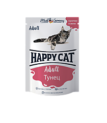 HAPPY CAT Пауч Тунец в желе 100г.