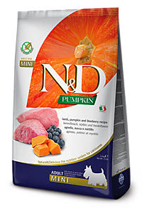 Фармина N&D DOG PUMPKIN Мини для собак с ягненком, черникой и тыквой 2,5кг