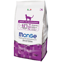 Monge Cat корм для взрослых кошек 1,5 кг